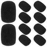 FONDOTIN 10 Stück Schaumstoff Windschutz Mikrofonabdeckungen Kompatibel mit V3 V9 Helmmikrofonen Leichter Headset Popfilter Geräuschreduzierende Mikrofon Schutzkappen für Klare