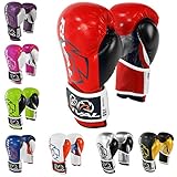 Rival Boxing -RB7 Fitness- und Taschen-Handschuhe, Rot/Schwarz, 227 g