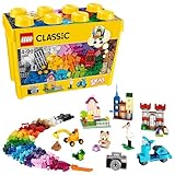 LEGO Classic Große Bausteine-Box mit kreativen Bausteinen, Kamera, Vespa und Bagger als Bauset - Spielzeug zum Bauen - Geschenk zu Weihnachten für Jungen und Mädchen ab 4 Jahren 10698
