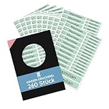 260 Stück personalisierte Namensaufkleber Set-Bögen Mini/Mittel/Groß - Spülmaschine geeignet/Wasserfest/Kratzfest für Innen und Außen (Grün, Set 260 Stück, Malik Demir-Auto)