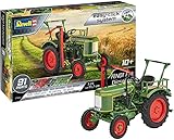 Revell 07822 Fendt F20 Dieselroß Fahrzeug Modellbausatz für Einsteiger mit dem Easy-Click-System, farbige Bauteile, grün, 11,7 cm