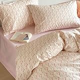 AMZTOP Bettwäsche-Set mit Blumenmuster, Vintage-Stil, 100 % Baumwolle, Bettdeckenbezug-Set mit 2 Kissenbezügen, weiches Cottagecore-Bettwäsche-Set, ästhetischer Mädchen-Garten-Bettbezug, 228,6 x 264,2