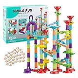 Kugelbahn, 113-teiliges Marmorlabyrinth Race Coaster Track Game Set, STEM Educational Learning Construction Building Blocks Spielzeug, Geburtstagsgeschenke für Kinder Kinder Jungen und Mädchen Pomrone