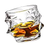 Yianyal Bargläser, unregelmäßige Wasserbecher, Biergläser, Rock-Stil, Trinkgläser, spülmaschinenfest, Gläser für Bier, Brandy, Rum