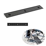 GSKFXJ Bordsteinrampe, rutschfeste Gummirampe, Schwerlast Türschwellenrampe, 3cm 6cm Hoch Auffahrrampe, Tragbare Treppenrampe Für Türen, Badezimmer, Stufen(100 * 15 * 5cm/39 * 6 * 2in)