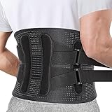Rückenbandage für Männer und Frauen, Atmungsaktive Rückenstützgürtel, Rückengurt, Lendenwirbelstütze Gürtel zur Linderung von Schmerzen im Unteren Rücken, Ischias, Bandscheibenvorfall (90-110 cm)