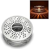 Creano Stövchen aus Edelstahl mit Teelichthalter - stabil klappert Nicht - für sämtliche Teekannen geeignet