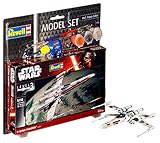 Revell 63601 Modellbausatz Star Wars X-Wing Fighter im Maßstab 1:112, Level 3, originalgetreue Nachbildung mit vielen Details, Model Set mit Basiszubehör, einfaches Kleben und Bemalen, 63601