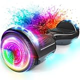 SISIGAD Hoverboards 6,5 Zoll Skateboard Kinder,Hoverboard mit Bluetooth - Led Licht mit Leistungsstarkem Motor Geschenk für Kinder