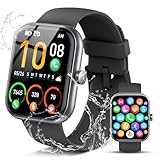 Coucur Smartwatch Herren Damen, 1.96' HD Smart Watch mit Telefonfunktion, 110+ Sportmodi Fitnessuhr mit Schrittzähler/Herzfrequenz/Schlafmonitor, IP68 Wasserdicht Sport Uhr kompatibel für Android iOS