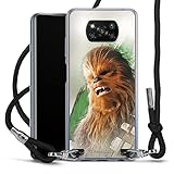 DeinDesign Carry Case kompatibel mit Xiaomi Poco X3 Pro Hülle mit Band Handykette zum Umhängen schwarz Chewbacca Star Wars