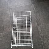 powerpreis24de Gitterabfallkorb 53 Liter zusammenlegbar,Metall,weiss,53 Liter,335x250x630mm