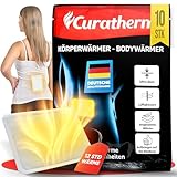 CURATHERM 10x Wärmepflaster Rücken Nacken und Schulter 12 Stunden angenehme Tiefenwärme Rückenwärmer Körperwärmer Bodywärmer selbsthafend luftaktiv