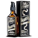 Dick Johnson Beard Oil für Männer | Bartöl mit Exotischem Whiskey und Vanille Duft | Feuchtigkeitsspendende Bartpflege mit Arganöl | Geschenk für Männer | Hergestellt in Finnland | 50 ml