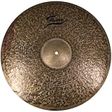 22' Handgehämmertes B20 Bronze Ride-Becken, Natural Finish, trocken & dunkel, kurzes Sustain, ideal für Jazz & Vintage, Handmade in der Türkei, Heavy Stärke, voluminöser Sound