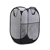 Wäschekorb Faltbar, Wäschesack, Faltbarer Wäschekorb,Pop-Up-Wäschekörbe mit Verstärkten Tragegriffen für Geschäftsreisen Reisen und Camping