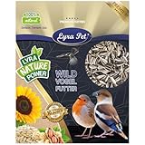 Lyra Pet® | 25 kg Sonnenblumenkerne Gestreift | Wildvogelfutter für Sommer & Winter | Ideal für Freilebende Vögel | Vogelfutter für das Ganze Jahr | Ölreiches Streufutter | Kräftige & Gesunde Schnäbel