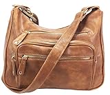 Zzfab Fashion Locking Big Hobo Bag CCW Umhängetasche mit Kreditkartenfächern, Braun (braun), Large