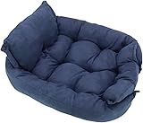 GOENN Warmes Hundeschlafsofa Winter Haustier Hund Katzen Bett Schlafhaus Zwinger Kissen Welpenmatratze Haustierhaus Hundekissen (Color : B, Size : S Code)