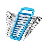 DURATECH Ringmaulschlüssel Set Gabelringschlüssel-Satz, 11-teilig Set, 8, 10, 11, 12, 13, 14, 15, 16, 17, 18, 19mm, Chrom-Vanadium-Stahl, inkl. Kunststoffschale