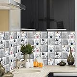 Badezimmer und Küche Mosaik Fliesenaufkleber 10 Stück für kreatives Wohndesign