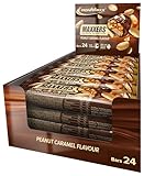 IronMaxx Maxxers Proteinriegel - Peanut Caramel 24x49g | High Protein Snack mit echten Erdnussstücken | Kein zugesetzter Zucker | Perfekt für unterwegs