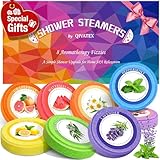 Qivatex Geschenke für Frauen: Duschdampfer Aromatherapie Geburtstagsgeschenke für Frauen, SPA Stressabbau Badebomben Valentinstag Geschenke für Sie, Osterkörbchen für Teenager (8 Stück)