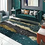 RUGMRZ Antirutsch Für Teppich Klein Teppich Grüner Teppich Landschaft Malerei dekorative Sofa Teppich Schalldämmung Flickenteppich Waschbar 90X150CM