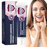 Zahnprothesenkleber, Haftcreme für Zahnersatz, 40 g Pflegecreme | Kleber, Nachjustierung, Straffung und Teilung