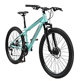 BIKESTAR Hardtail Mountainbike Shimano 21 Gang Schaltung, Scheibenbremse 26 Zoll Reifen | 15 Zoll Rahmen MTB | Mint