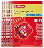 Herlitz 246413 Transparentpapier, 20 x 30 cm, 10 Blatt, 5-er Pack (5er Pack, Transparentpapier)