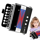 Accordion Mini Musi Musical Instruments, Instrument Toy Button für die | Portable Early Development Music Educational Music for Boys Children Beginners Birthday Gift