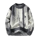 Pullover Herren Winter Warm Strickpullover Rollkragenpullover, Kuschelpullover Herren Sweatshirts Sweater Pulli Winterpullover Schwarzer Langarm Männer