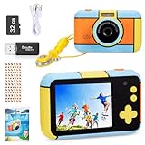YunLone Kinderkamera DigitalKamera 2,4 Zoll Digital Kamera Selfie fotokamera 1080P FHD Video mit 32G Karte, 4X Zoom, Kids camera fotoapparat kinder für Jungen Mädchen 3 4 5 6 7 8 9 10 Jahre