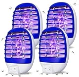 Elektrischer Fliegenschutz, Mückenlampe, elektrisch, mit UV-Licht, Insektenvernichter, für den Innenbereich, Mückenfliegenfänger, für den Innenbereich, 4 Stück
