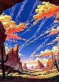 Malen nach Zahlen Kits Canyon-Landschaftspflanzen, DIY Handgemalt Ölgemälde Kit für Kinder Anfänger und Erwachsene, Ohne Rahmen Digitales DIY Ölgemälde Set mit Pinseln und Acrylfarbe, 55x70cm