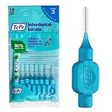 TePe Interdentalbürste Blau ISO-Größe 3 (0,6 mm) / Für eine einfache und gründliche Reinigung der Zahnzwischenräume / 1 x 8 Interdentalbürsten