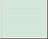 SIGEL 12371 Endlospapier 12 Zoll x 375 mm (A3 quer), 60 g, 2000 Blatt 1fach, mit Leselinien, Druckerpapier