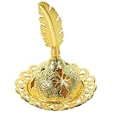 MAGICLULU Aroma Räuchergefäß Dekoration im Freien alt Schmelzer Weihrauch Streichhölzer duftend büro Dekoration Office Decoration Vintage Aromabrenner Herzstück Tischdekoration Legierung