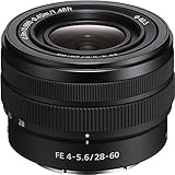 Sony SEL-2860 Standard-Zoom Objektiv (28-60 mm, F4–5.6, Vollformat, geeignet für A9, A7, A6000, A5100, A5000 und Nex Serien, E-Mount) schwarz