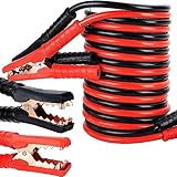 Trintion überbrückungskabel 2X4M Starterkabel LKW Starthilfekabel Autobatterie Notfall Kabel 2000Amp 12/24V den Schnellstart verwicklungsfreies mit Aufbewahrungstasche für Benzin und Dieselmotoren PKW