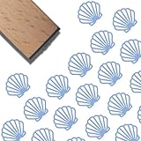 craspire Holzstempel Mit Muschel Motiv Mini Stempel Aus Naturholz Wiederverwendbar Dekorativer Druck Lustig Basteln Journaling Kleine Siegel Für Scrapbooking Tagebuch Kartenherstellung Planer DIY