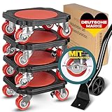 Der praktische Möbelroller mit BREMSEN – 4X Möbelgleiter und Möbeltransportrollen - Ideale Möbelrollen für mühelosen Transport – Hochwertiger Transportroller und Möbelheber für schwere Möbel