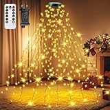 Auriostar Weihnachtsbaumlichter für den Innenbereich, 400 LEDs, 2,5 m x 16 Stränge, Weihnachtsbeleuchtung für den Außenbereich, mit 8 Modi/Fernbedienung/Timer, wasserdichte Weihnachts-Lichterkette,