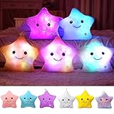 Kyduu Leuchtkissen, Kissen Stern led, Led Kissen, Led Kissen Stern, Leuchtende Kinder Kissen, Stern Kissen Leuchtend, Sterne Kissen, Leuchtender Stern Kissen, Led Stern Kissen, Deko Kissen led (Rosa)