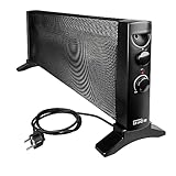 Güde Konvektionsheizgerät GKH 1200 Mica (1200 W Heizleistung, 2 Heizstufen (600/1200W), stufenloser Thermostat, schnelle lautlose Wohlfühlwärme durch Mica-Heizelement & Konvektion, Überhitzungsschutz)