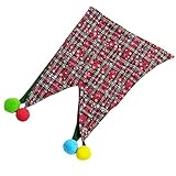 YCHUCH Fröhliche Elfen Mütze Mit Schneeflocken Unisex Zwerg Slouch Weihnachts Kopfbedeckung Baggy Mütze Schelmische Zwergen Kindermützen Für Mädchen