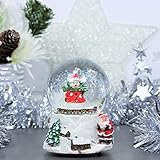 The Christmas Workshop 84410 Musik-Schneekugel/Schneemann Festliche Dekoration/Aufziehen & Spielen, 11 cm x 10 cm x 15 cm