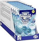 WC FRISCH Kraft Aktiv Türkisspüler Meeresfrische (10er Pack), WC Reiniger für eine sichtbare Reinigung mit türkisem Wasser, Duftsteine für einen intensiven WC Duft