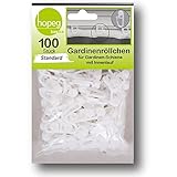 Gardinenröllchen weiß 100 Stk. Gardinenrollen